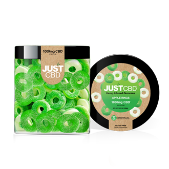 Just CBD 1000 MG Apple Rings Gummies