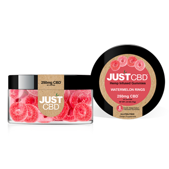 Just CBD 250 MG Watermelon Rings Gummies