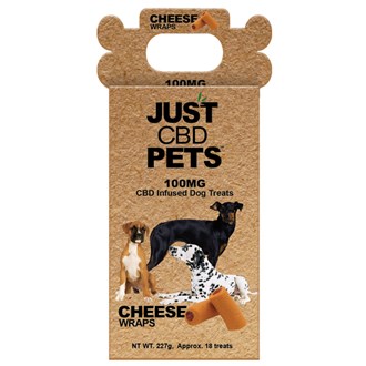   Just CBD 100 MG Cheese Wraps Dog Treats