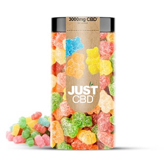 Just CBD 3000 MG Sour Bear Gummies