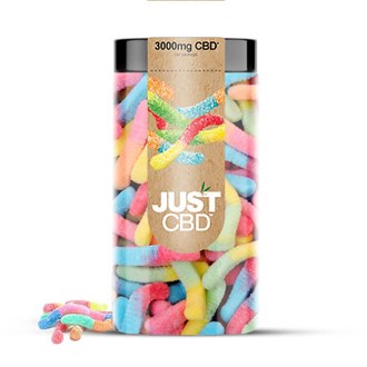 Just CBD 3000 MG Sour Worm Gummies