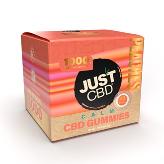 Just CBD 1000 MG Peach Rings Gummies